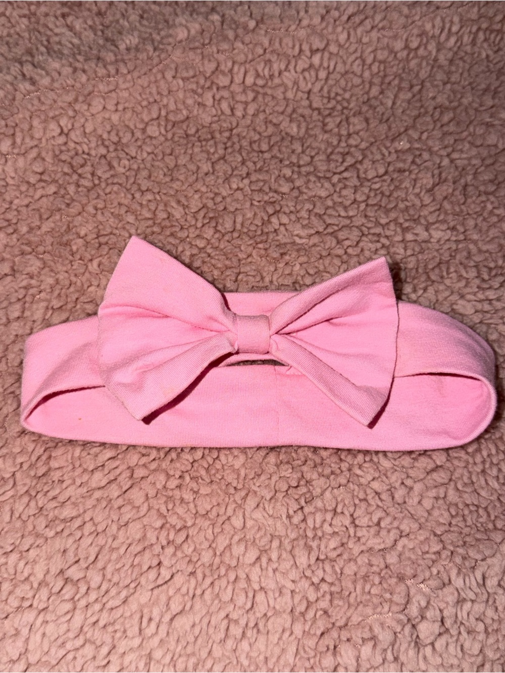 Pink Bow Stretch Headband for Kids
